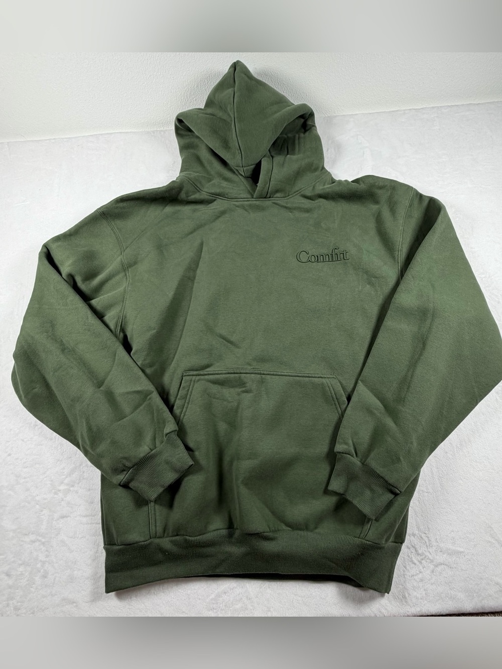 Comfort Olive Green Pullover Hoodie